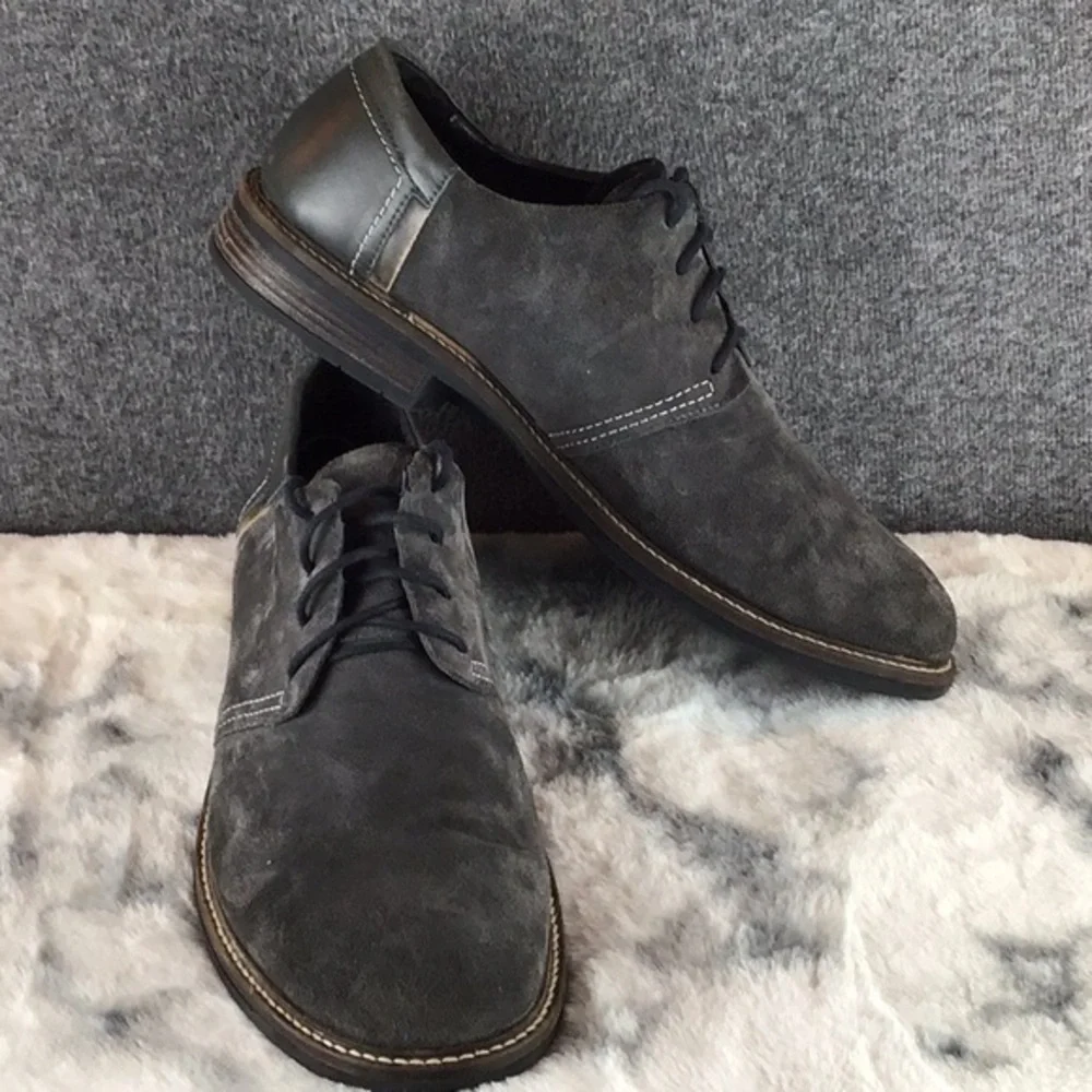 Naot Gray Suede‎ Leather Lace-Up Oxfords Sz 13M